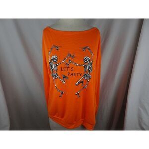 Vogue Fashion Let's Party Skeletons Sweatshirt Size XL
